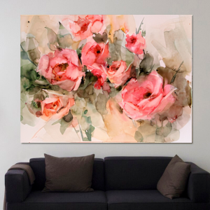 Quadro Decorativo Floral - Flores Rosas