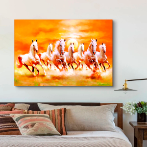 Quadro Decorativo Animais Cavalo - Cavalos no Horizonte