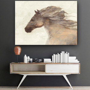 Quadro Decorativo Animais Cavalo - Cavalo Branco