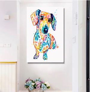 Quadro Decorativo Animais Cachorro - Dachshund