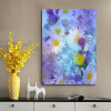 Quadro Decorativo Floral - Flores Tons de Violeta - Image 2