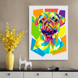 Quadro Decorativo Animais Cachorro - Pug