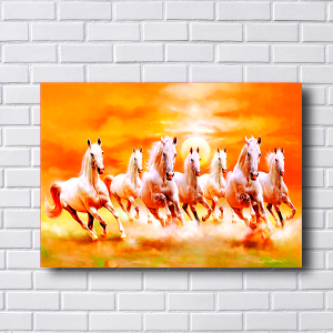 Quadro Decorativo Animais Cavalo - Cavalos no Horizonte