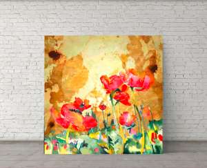 Quadro Decorativo Floral - Jardim de Flores