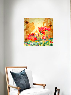 Quadro Decorativo Floral - Jardim de Flores