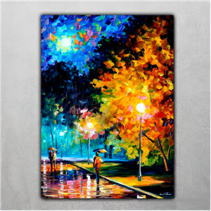 Quadro Decorativo Paisagens Urbano - Noite na Pra?a