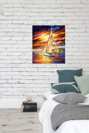 Quadro Decorativo Mar - Regata de Veleiros