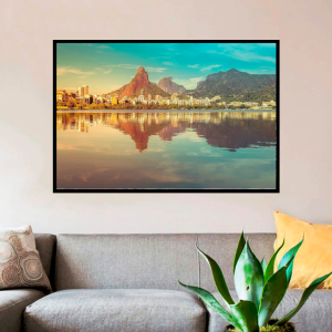 Quadro Decorativo Paisagem - Rio da Lagoa - Rio de Janeiro