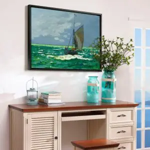 Quadro Decorativo Pintores Famosos - Veleiro ao Mar - Monet