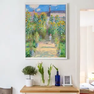 Quadro Decorativo Pintores Famosos - Jardim em V?theuil - Monet