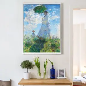 Quadro Decorativo Pintores Famosos - Madame com Sombrinha  - Monet