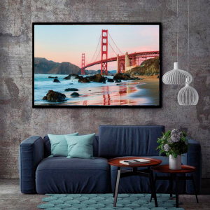 Quadro Decorativo Paisagens Urbano - Golden Gate - São Francisco