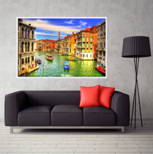 Quadro Decorativo Paisagens Urbano - Os Canais- Veneza