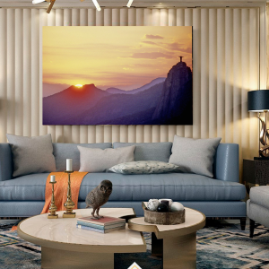 Quadro Decorativo Paisagem - Amanhacer no Rio  - Rio de Janeiro