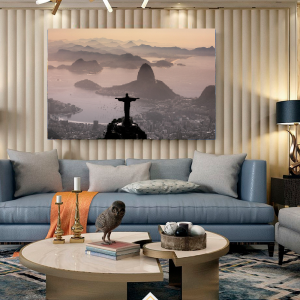 Quadro Decorativo Paisagem - Rio Cinza - Rio de Janeiro