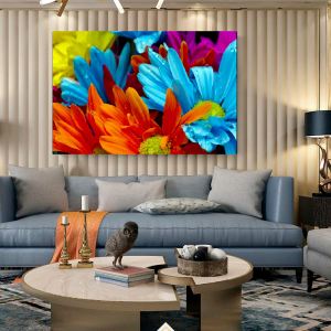 Quadro Decorativo Floral - Girassóis Coloridos