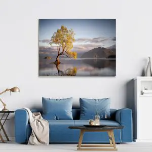 Quadro Decorativo Paisagens Natureza - Árvore no Lago