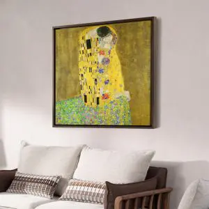 Quadro Pintores Famosos - The Kiss - Klimt