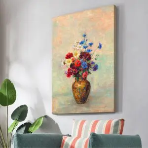 Quadro Decorativo Pintores Famosos - Flowers in a Vase - Redon