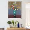 Quadro Decorativo Pintores Famosos-  Green Vasegreen - Redon - Image 3