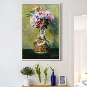 Quadro Decorativo Pintores Famosos - Bouquet no Vaso - Renoir