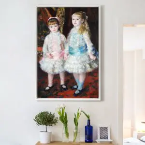 Quadro Decorativo Pintores Famosos - Rosa e Azul- Renoir