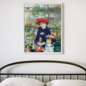 Quadro Decorativo Pintores Famosos - Duas Irm?s no Terra?o- Renoir
