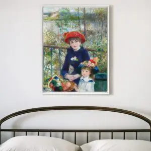 Quadro Decorativo Pintores Famosos - Duas Irm?s no Terra?o- Renoir