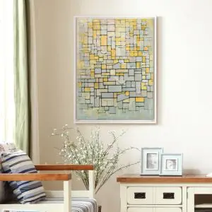 Quadro Decorativo Pintores Famosos- Composition Abstract Arts - Mondrian