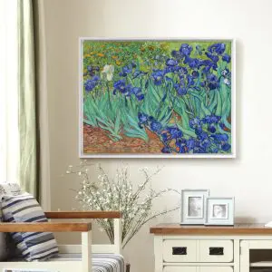 Quadro Decorativo Pintores Famosos - Campo dos Lírios Azuis - Van Gogh