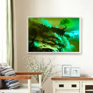 Quadro Decorativo Paisagens Natureza - Árvore Verde no Absimo