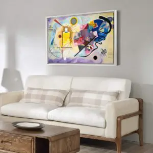 Quadro Decorativo Pintores Famosos - Yellow Red and Blue - Kandinsky