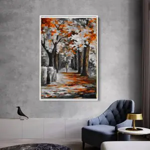 Quadro Decorativo Paisagens Urbanas - Outono Cinza