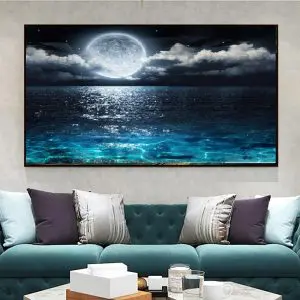 Quadro Decorativo Mar- Luar ao Mar