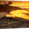 Quadro Decorativo Mar -  Ondas Quebrando no Por do Sol - Image 5