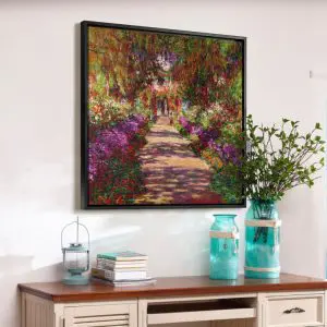 Quadro Pintores Famosos -Caminho em Giverny - Monet