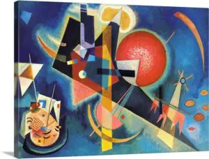 Quadro Decorativo Pintores Famosos -Im Blau - Kandinsky