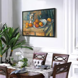 Quadro Decorativo Pintores Famosos -  Frutas na mesa - Cezanne