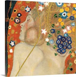 Quadro Pintores Famosos - Serpente Marinha iV - Klimt