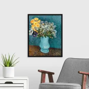 Quadro Decorativo Pintores Famosos - Vaso de Flores- Van Gogh