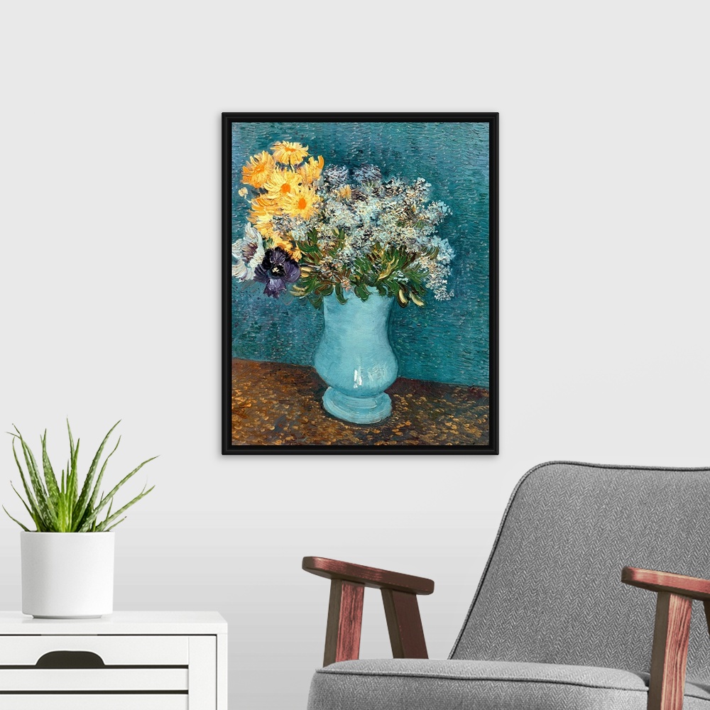 Cuscino Iris con Vaso di Van Gogh | Tessitura Randi