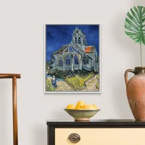 Quadro Decorativo Pintores Famosos -Igreja  Auvers- Van Gogh