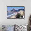 Quadro Decorativo Cidades - Vista Áerea  da Praia do Leblon - Rio de Janeiro - Image 4