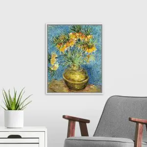 Quadro Decorativo Pintores Famosos -Vaso Girass?is Imperiais - Van Gogh