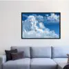 Quadro Decorativo Animais Leão - Leão com Cordeiro de Deus - Image 3
