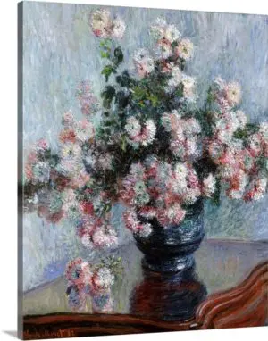 Quadro Decorativo Pintores Famosos - Crisantemos  - Monet