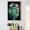 Quadro Decorativo Leão - Leão Enverdecido - Image 4