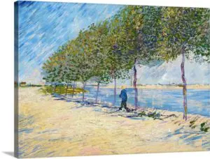 Quadro Decorativo Pintores Famosos - Rua ao longo da Praia - Van Gogh