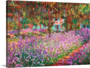 Quadro Decorativo Pintores Famosos - Jardim de Giverny -1900 - Monet