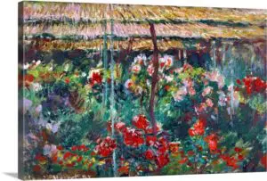 Quadro Decorativo Pintores Famosos - Petúnias - Monet